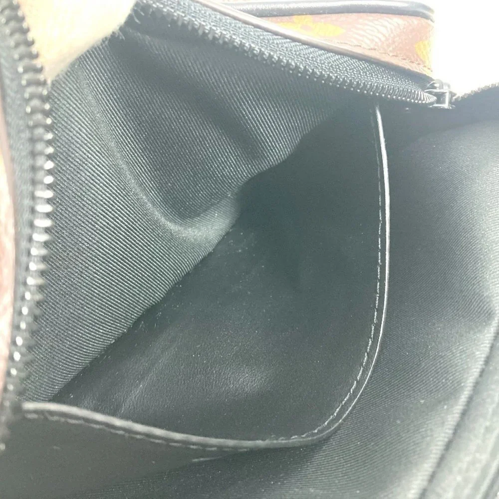LOUIS VUITTON Black Monogram Canvas Pochette Pouch
